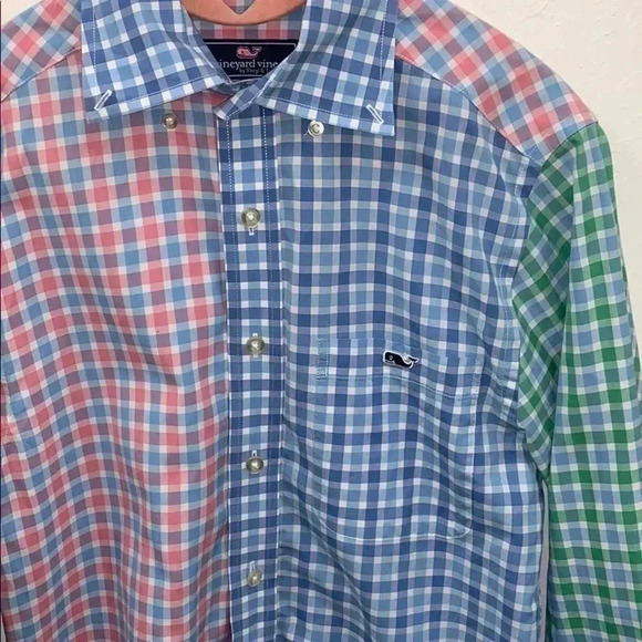 Vineyard Vines MULTI-COLORED Slim Fit Tucker Button-Down Shirt Size XS - Picture 2 of 4